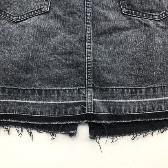 Sacai Black Denim Zipper Skirt - Picture 11 of 12